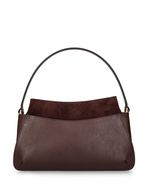 Neous Brown Erid Leather & Suede Shoulder Bag