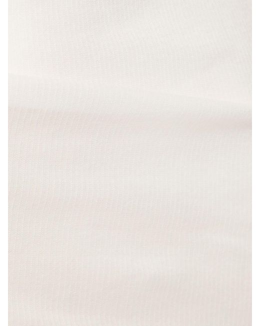 Top de algodón con manga larga Ann Demeulemeester de color White