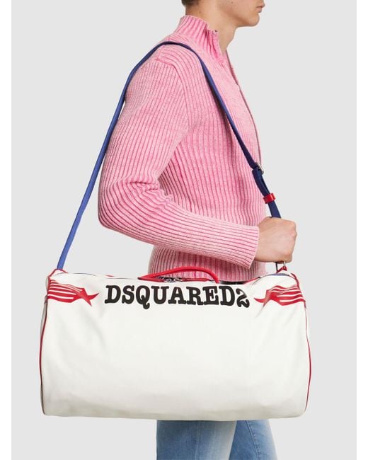 DSquared² White Rocco Duffle Bag for men