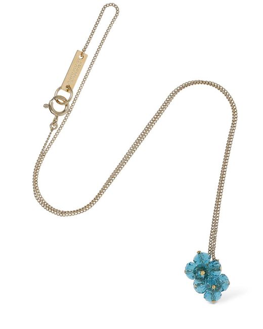 Isabel Marant Blue Polly Glass Long Necklace
