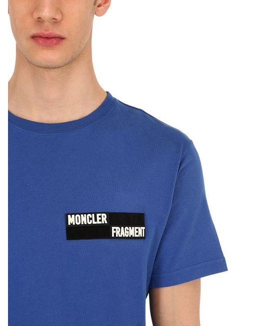 Moncler Genius Cotton Moncler X Fragment Design Ss T Shirt In Blue For Men Save 73 Lyst 4324