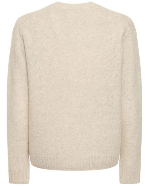 Acne Natural Kowy Wool Knit Sweater for men