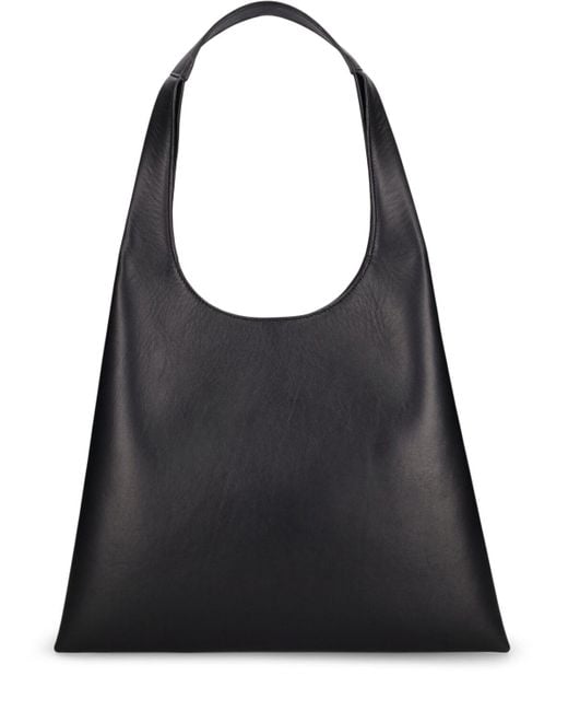 Aesther Ekme Black Midi Shopper Smooth Leather Bag