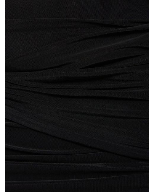 Minifalda de malla con anillo Blumarine de color Black