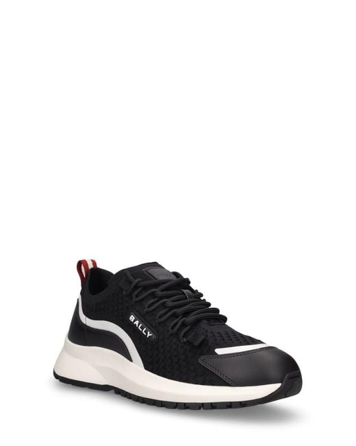 Bally Black Daryel-t Faux Leather Sneakers