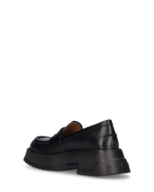 Marni Black 50mm Leather Loafers