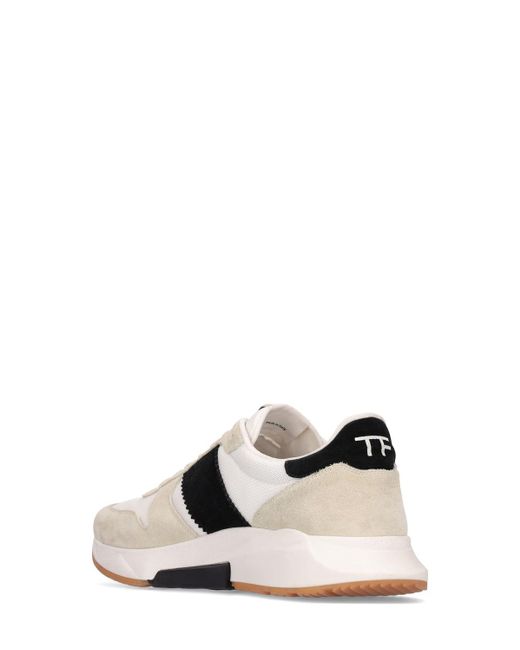 Tom Ford Multicolor Suede & Tech Low Top Sneakers for men