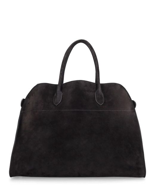 Sac en daim doux margaux 17 The Row en coloris Black