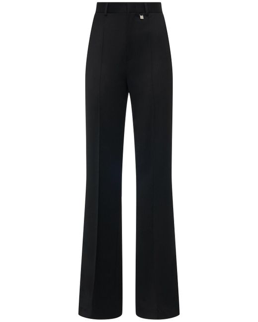 GIUSEPPE DI MORABITO Black Wool Tailoring High Waist Straight Pants