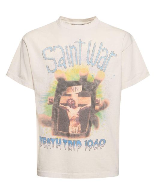Saint Michael White Saint Mx6 Saint War T-shirt for men
