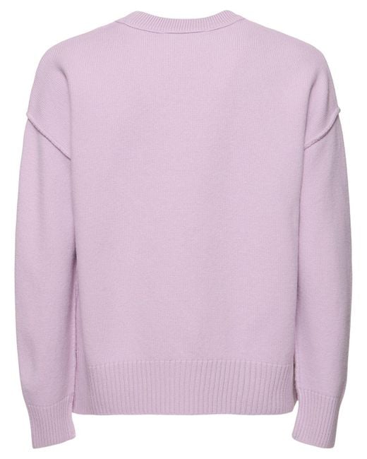 AMI Strickpullover Aus Wolle "adc" in Pink für Herren