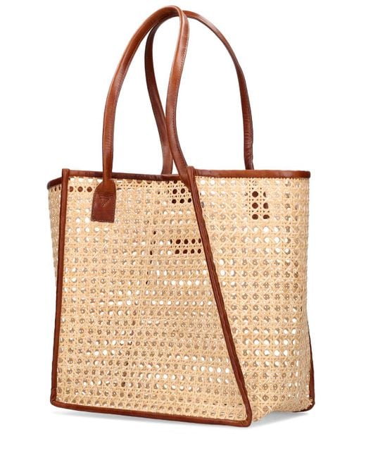 Bembien Natural Rosa Rattan Tote Bag