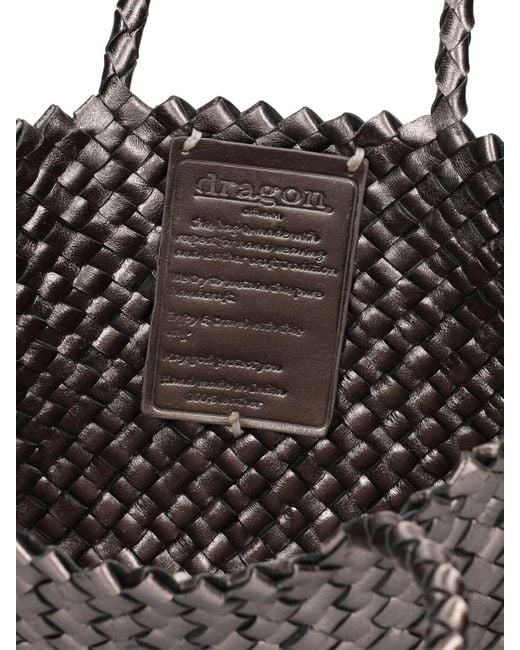 Dragon Diffusion Gray Mini Handtasche Aus Leder "inside-out"