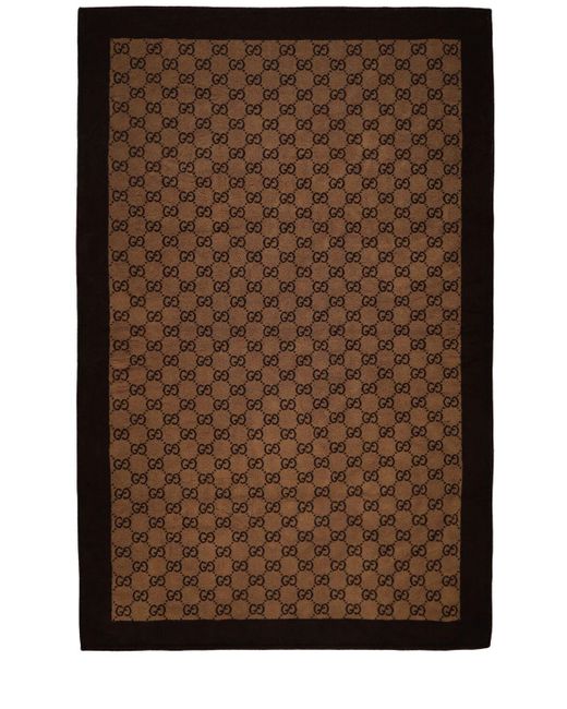 Gucci Gg Terrycloth Cotton Beach Towel in Brown für Herren