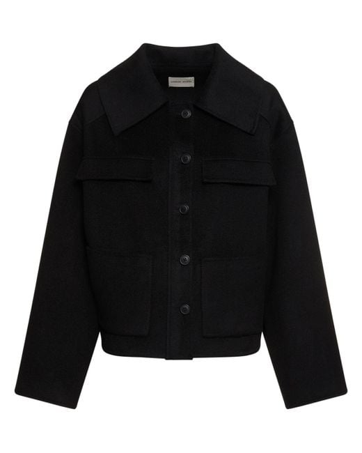 Loulou Studio Black Cilla Wool & Cashmere Jacket