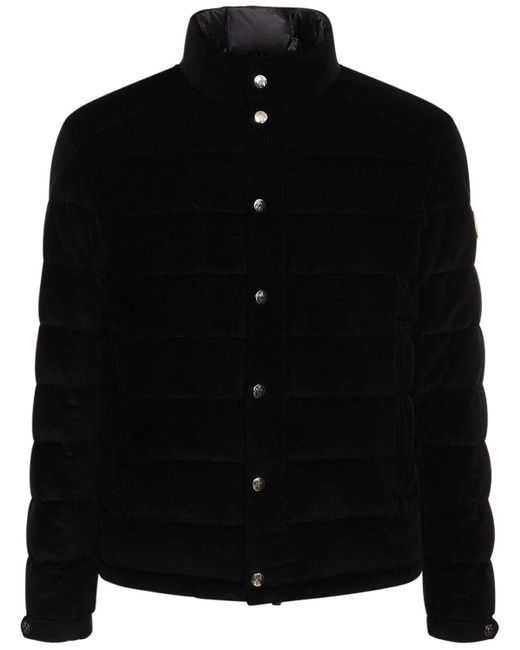 Moncler Rochebrune Cotton Down Jacket in Black für Herren