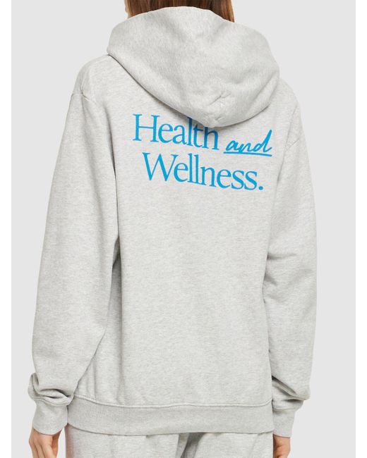 Sporty & Rich White Unisex-hoodie "new Health"