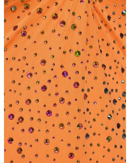 Body con decoraciones Leslie Amon de color Orange