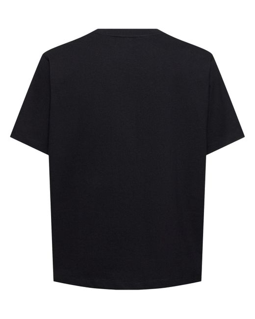 Lardini Black Cotton Crewneck T-shirt for men