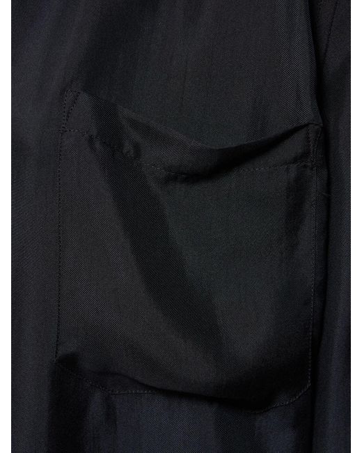 Camicia jula in twill di seta di Ann Demeulemeester in Black