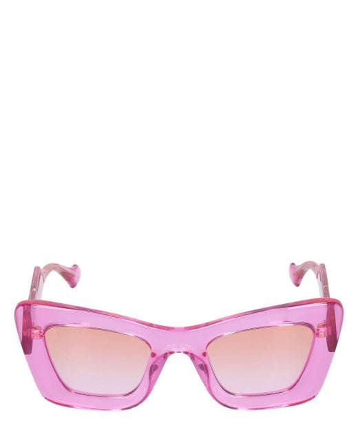 Gafas de sol cat-eye Gucci de color Pink