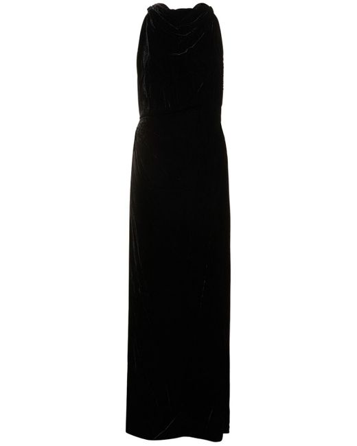 Vestido halter de terciopelo Proenza Schouler de color Black