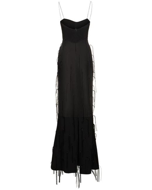 Jacquemus Black Kleid Aus Mesh "la Robe Fino"