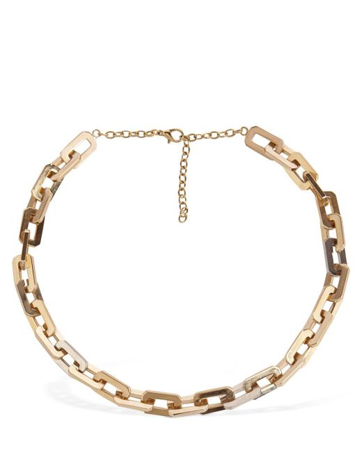 Rosantica Metallic Paloma Chain Collar Necklace