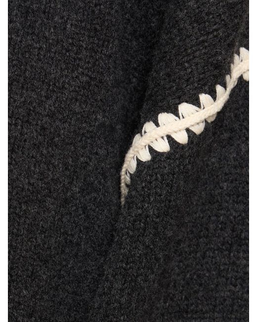 Totême  Black Strickpullover Aus Wolle Und Kaschmir