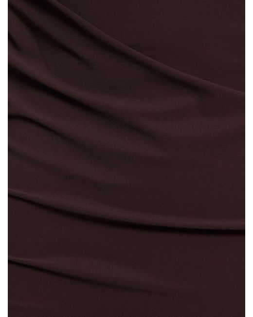 Christopher Esber Purple Nebular Ruched Mini Dress W/ Drawstring