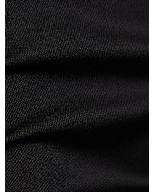 Minigonna vita alta in lana leggera di Alessandra Rich in Black
