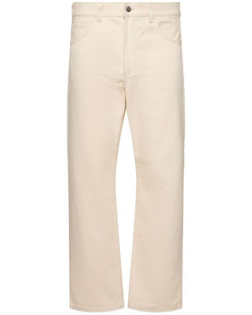 Acne Natural 1950 Regular Cotton Denim Jeans for men