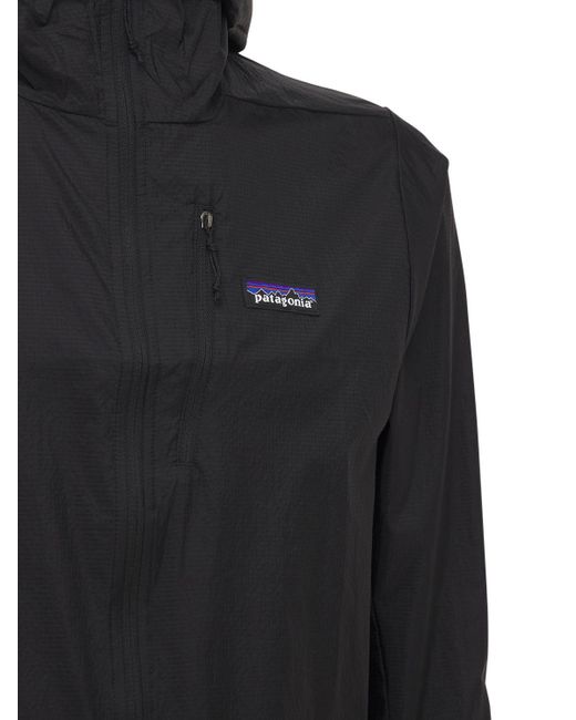 Patagonia Leichte Kapuzenjacke "houdini" in Black für Herren