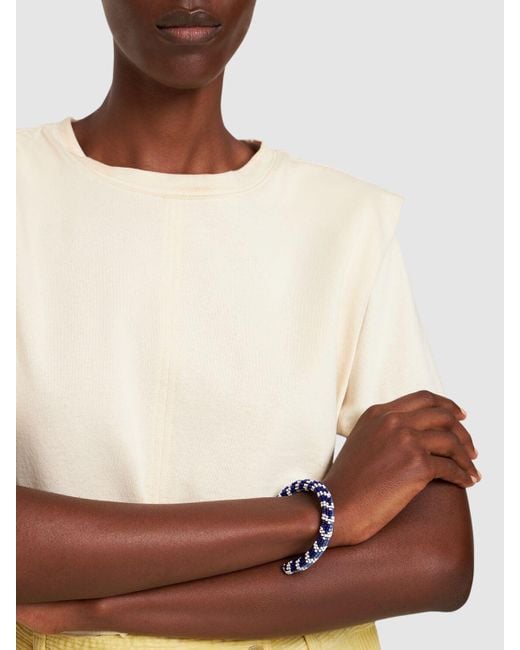 Isabel Marant Blue Armreif Mit Kunstperlen "betsy"