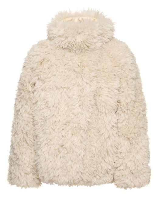 Goldbergh Natural Jacke Woolly aus Faux Fur