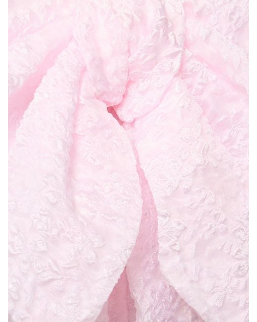 Jupe courte avec nœud vailis CECILIE BAHNSEN en coloris Pink