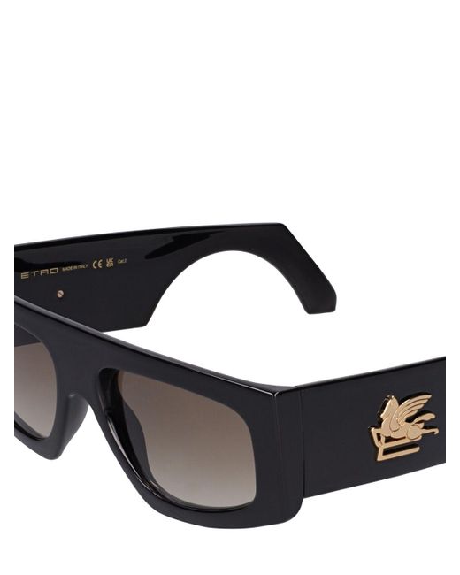 Etro Black Screen Squared Sunglasses