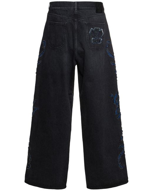 Jeans baggy fit natlover in denim di cotone di Off-White c/o Virgil Abloh in Blue da Uomo