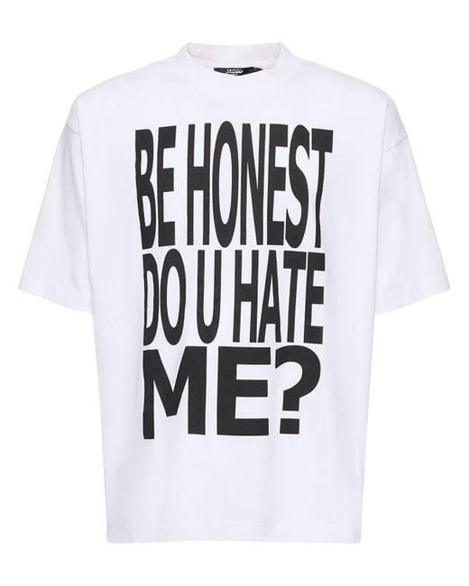 Jaded London White La Honesty T-shirt for men