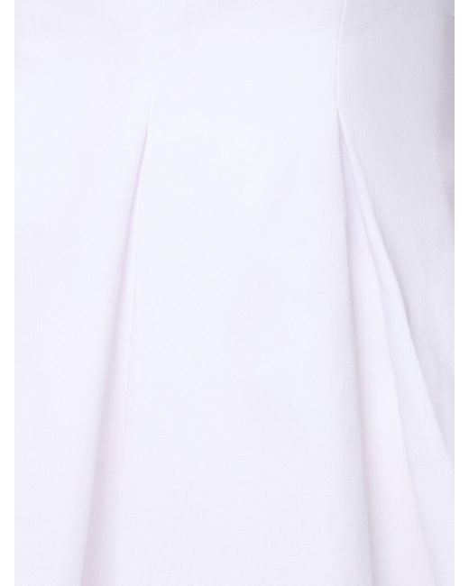 Robe courte en coton mélangé joli Staud en coloris White