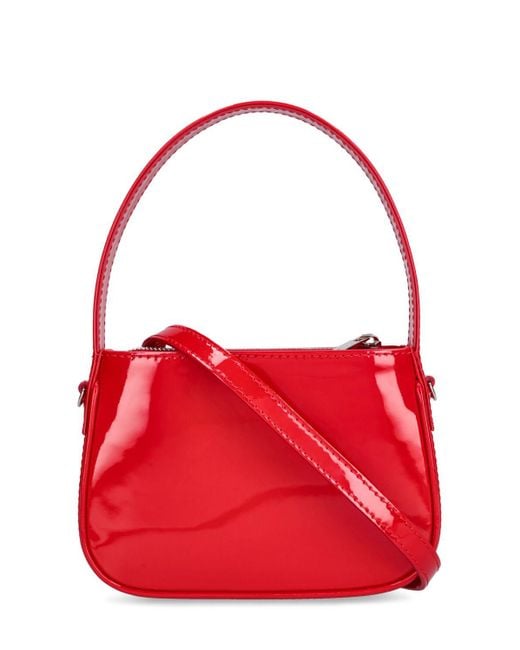 Blumarine Red Handtasche Aus Lackleder