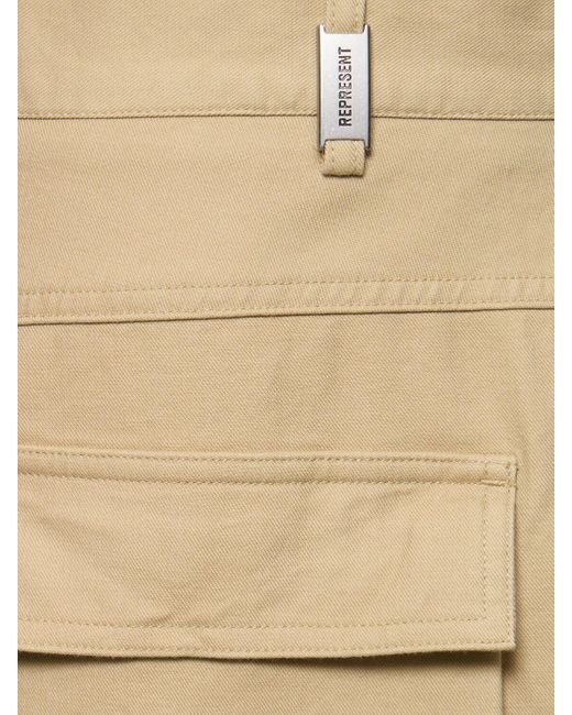 Represent Natural Baggy Cargo Pants for men