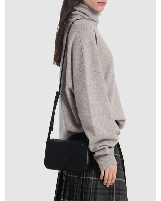 Burberry Black Schultertasche Aus Leder "snip"