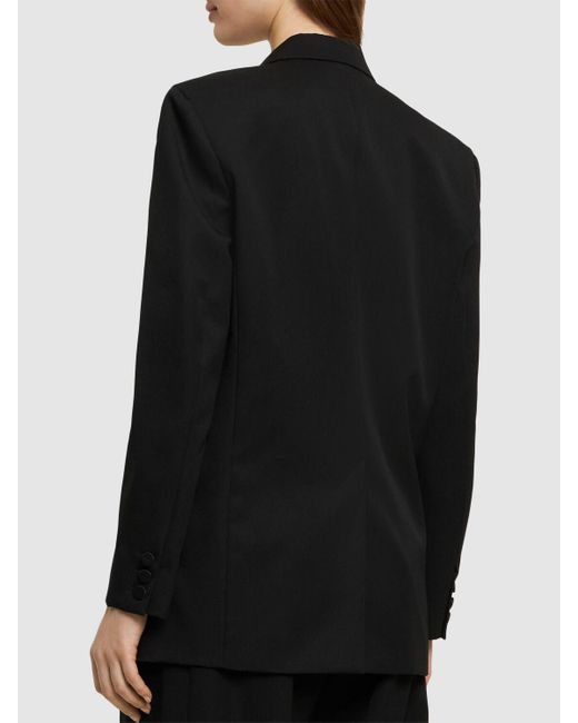 Isabel Marant Black Peagan Satin-trimmed Wool Tuxedo Jacket
