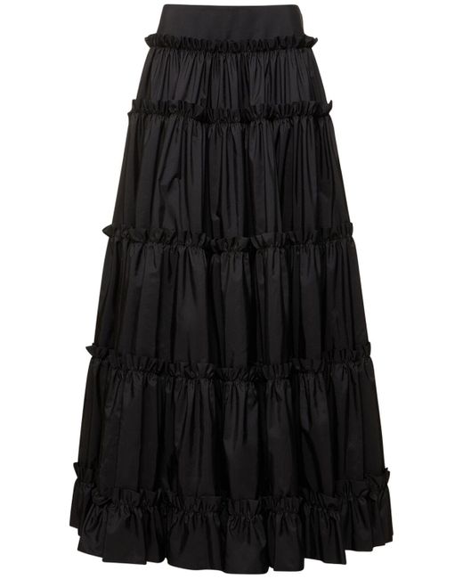 Falda de nylon con volantes Roberto Cavalli de color Black