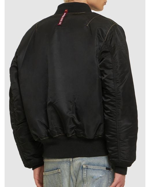 Dr. Martens Black Dr. Martens X Alpha Ma-1 Bomber Jacket for men