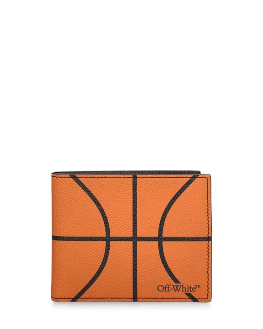 Off-White c/o Virgil Abloh Geldbörse Aus Leder "basketball" in Orange für Herren