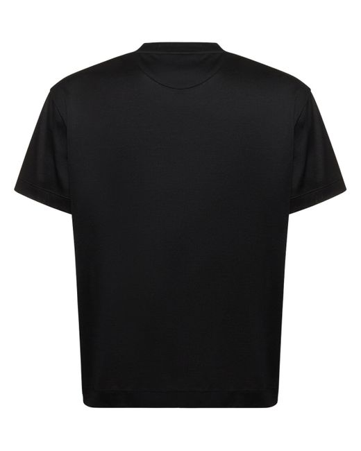 Camiseta de algodón Valentino de hombre de color Black