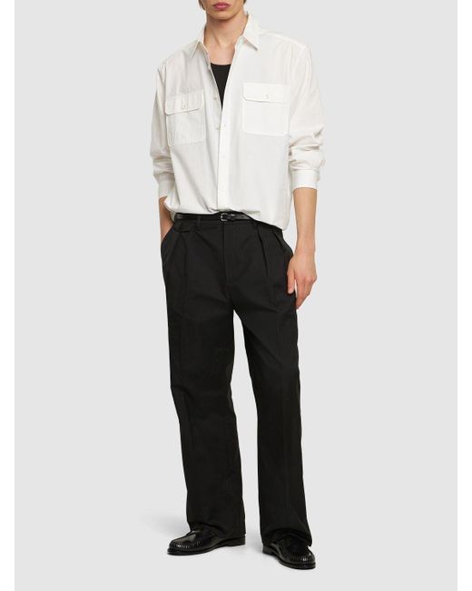 Pantalones chino de algodón DUNST de hombre de color Black