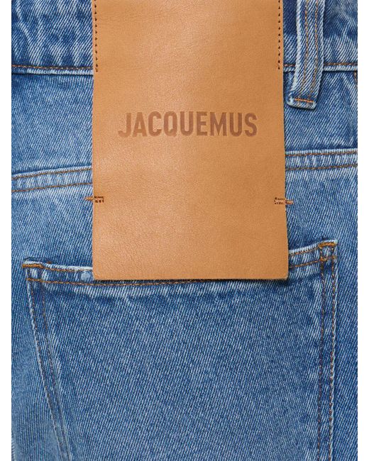 Jeans anchos de talle alto Jacquemus de color Blue